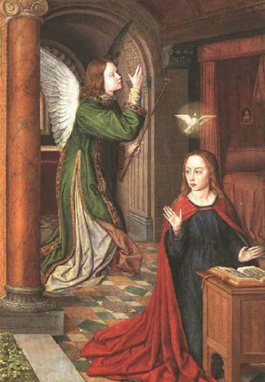 Master of Moulins The Annunciation France oil painting art